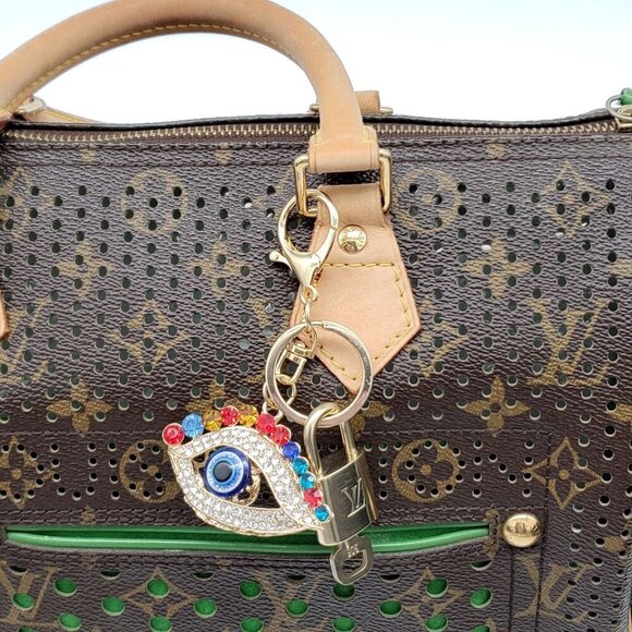 100% Auth Louis Vuitton Lock & Key with unbranded Bagcharm, Keycharm, Keychain - Picture 7 of 7